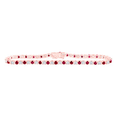 1/2CTW-DIA NK 2 1/2CTW-RUBY BRACELET