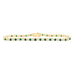 1/2CTW-DIA NK 2CTW-EME BRACELET