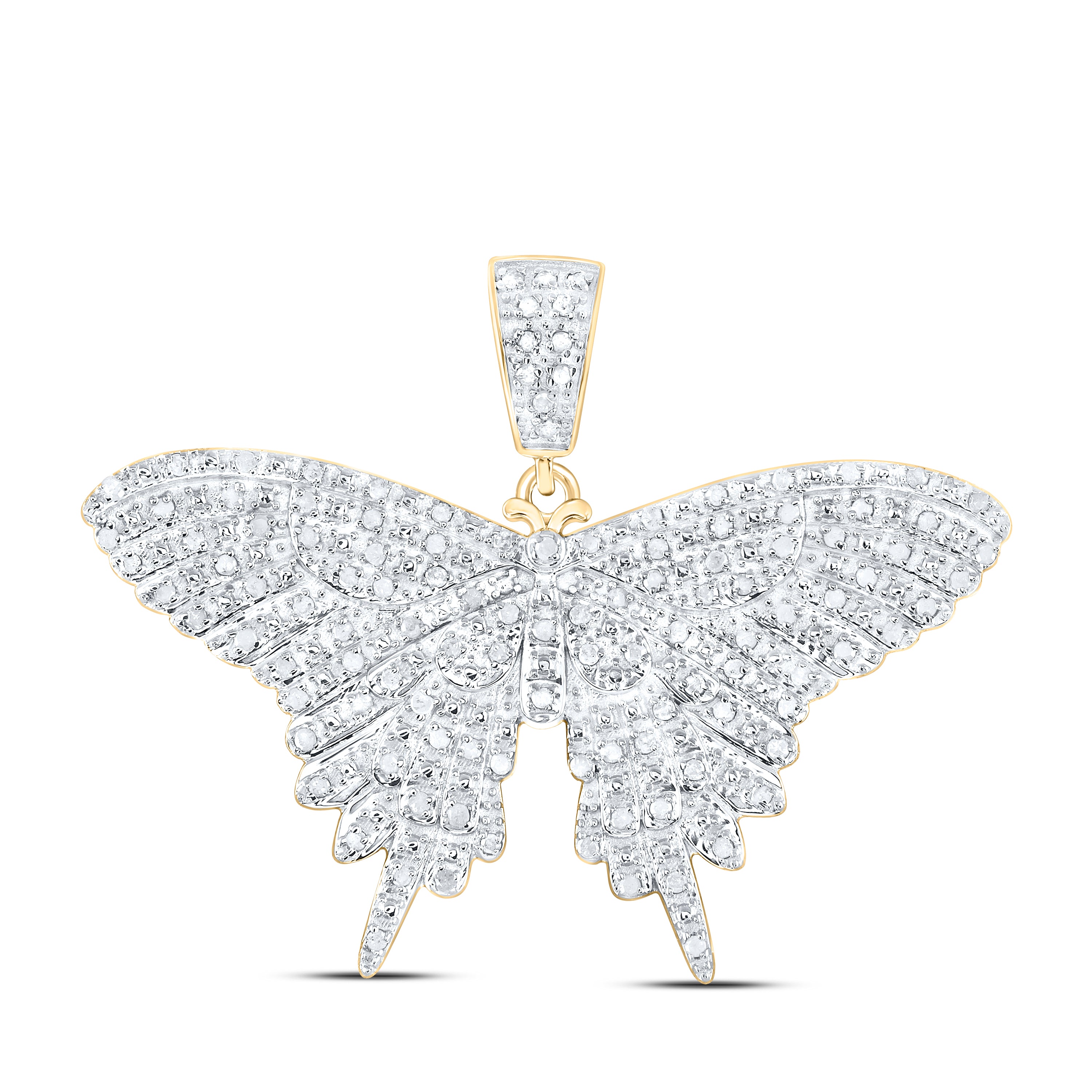 3/4CTW DIA P4 GIFT BUTTERFLY PENDANT