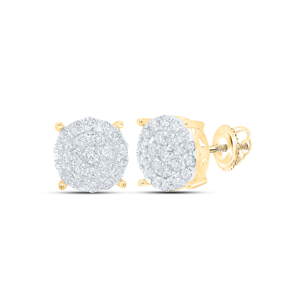 7/8CTW-DIA CN FASHION ROUND EARRING