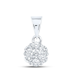 1/2CTW-DIA NKE FLOWER FASHION PENDANT