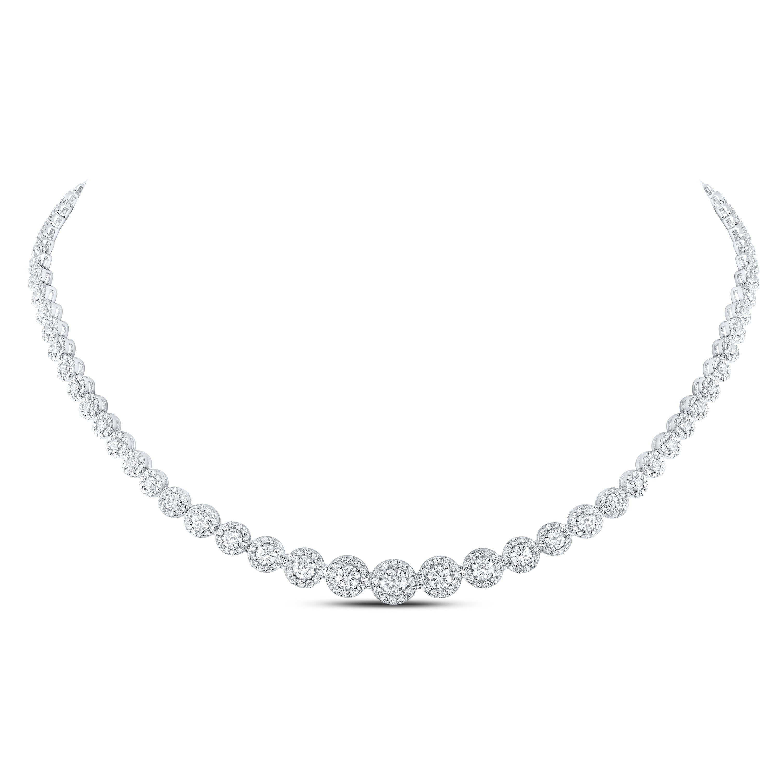 8 1/5CTW-DIA NKE FASHION NECKLACE (16 INCH)