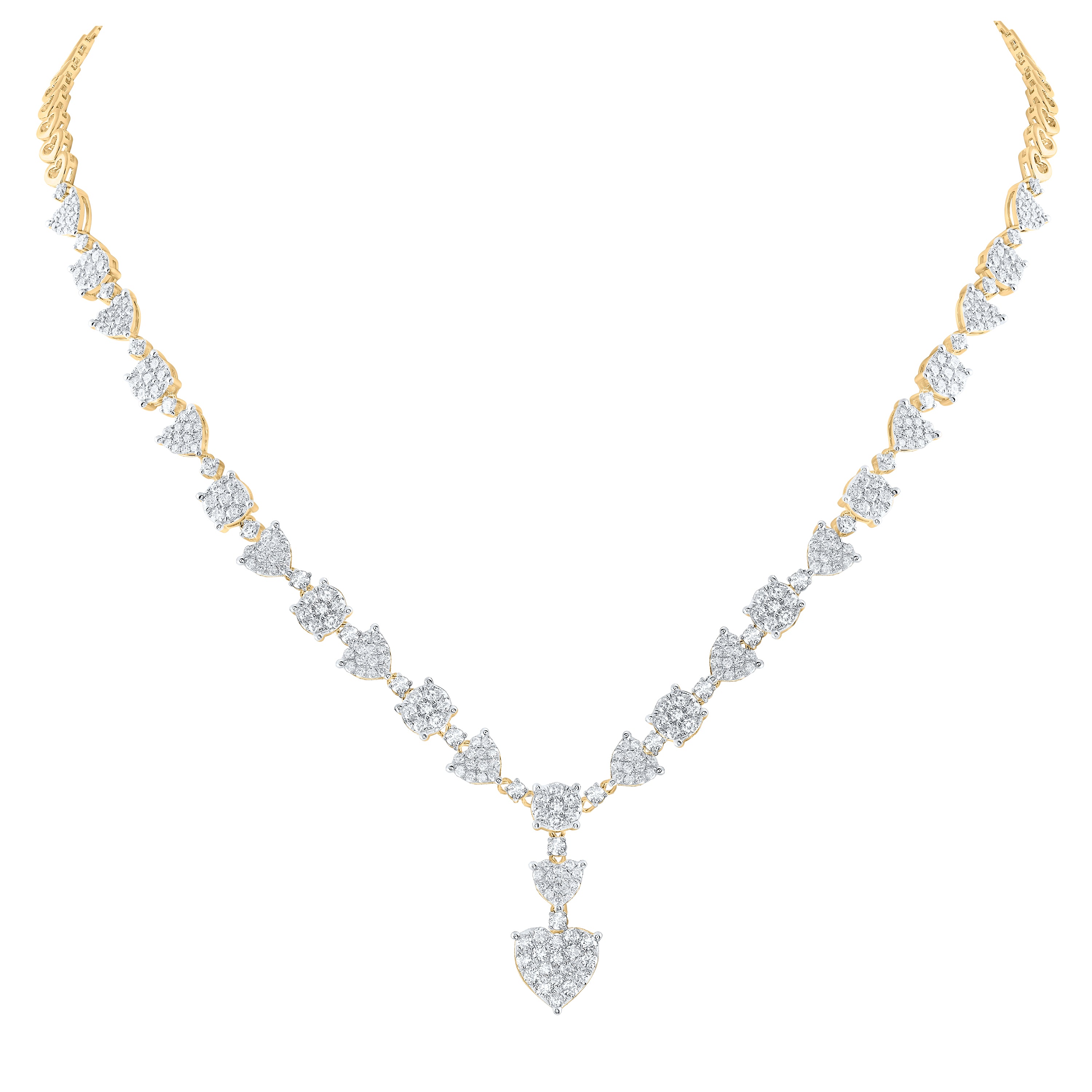 4 CTW-DIA ANA M FASHION NECKLACE (17 INCH)