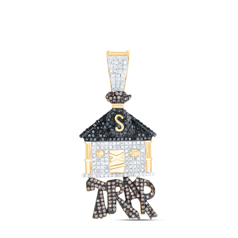 1 5/8 CTW DIA NK TRAP HOUSE MEN'S CHARM