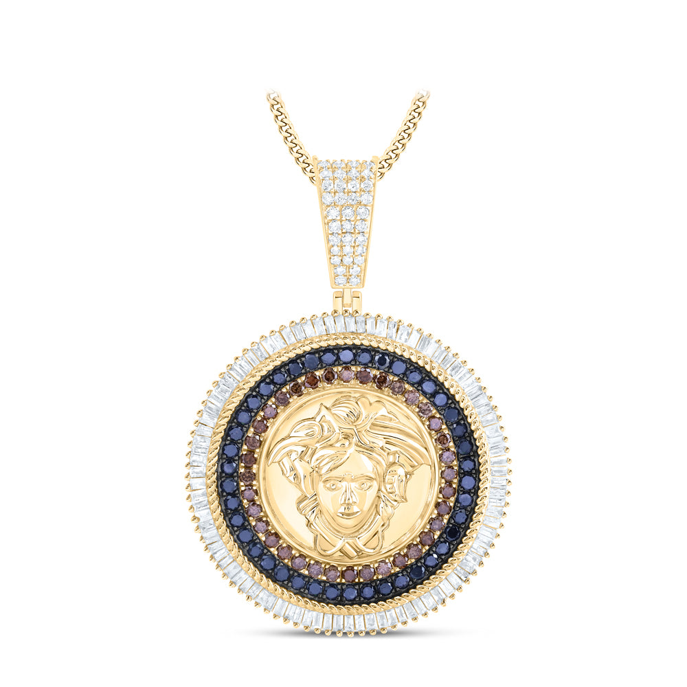 2 CTW DIA NK MEDUSA MEN'S CHARM