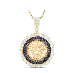 2 CTW DIA NK MEDUSA MEN'S CHARM