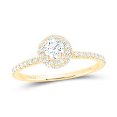 5/8CTW-DIA ANA M 1/3CT-CRD ENGAGEMENT SINGLE HALO RING