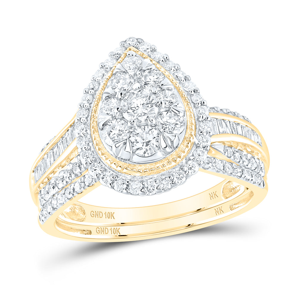 1CTW-DIA NK FASHION BRIDAL SET