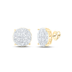 3CTW-DIA NKE FASHION ROUND EARRINGS