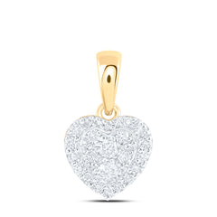 3/8CTW-DIA NK FASHION HEART PENDANT