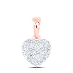 3/8CTW-DIA NK FASHION HEART PENDANT