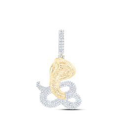 1 1/5CTW-DIA NK SNAKE MEN'S CHARM