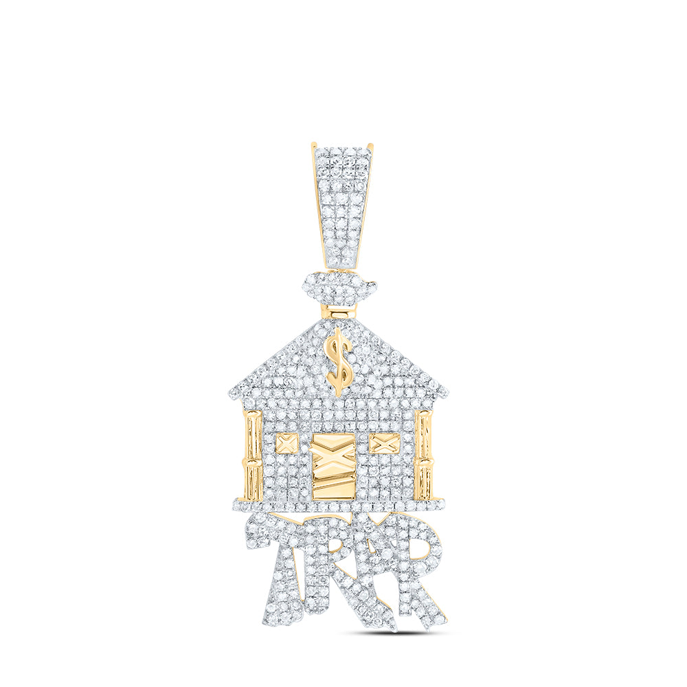 1 1/2CTW-DIA NK TRAP HOUSE MENS CHARM