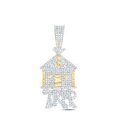 1 1/2CTW-DIA NK TRAP HOUSE MENS CHARM