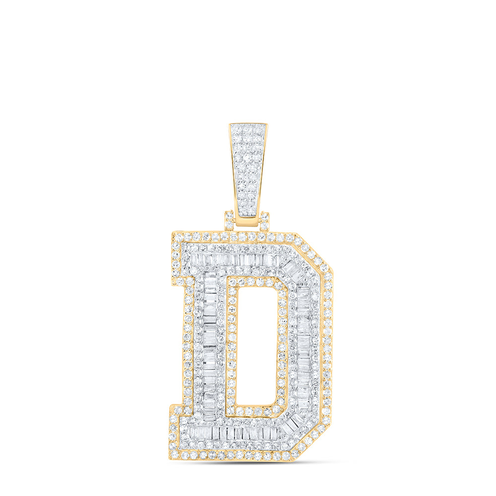 2 CTW-DIA P1 INITIAL "D" MENS PENDANT