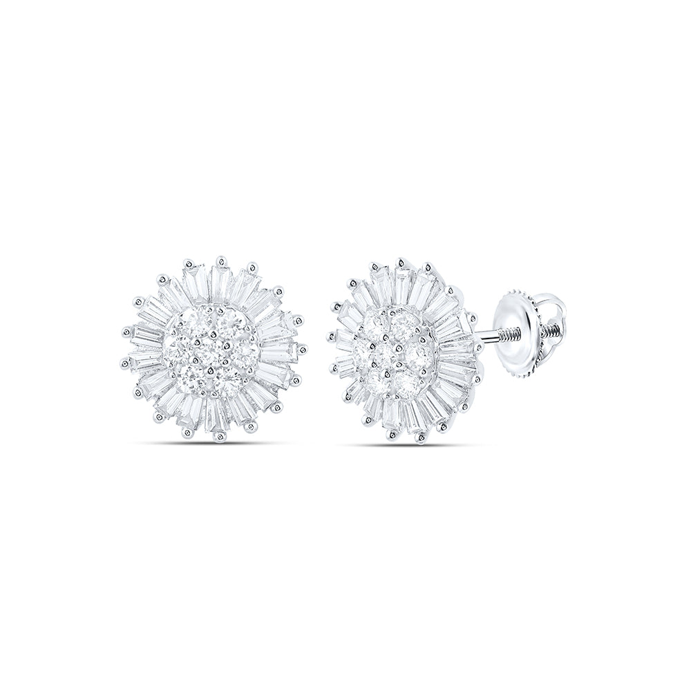 5/8CTW-DIA NKE FASHION ROUND EARRING