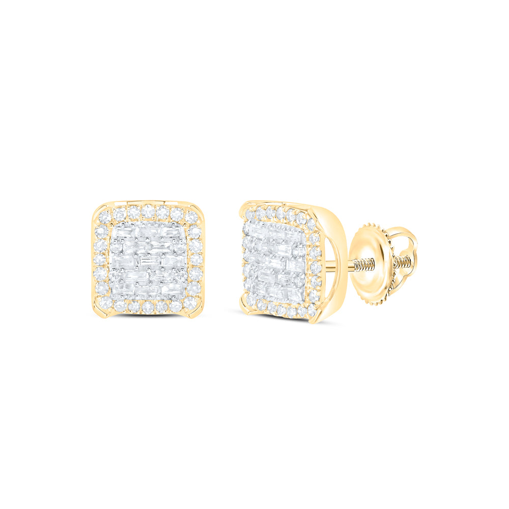 1/2CTW-DIA NK SQUARE EARRING