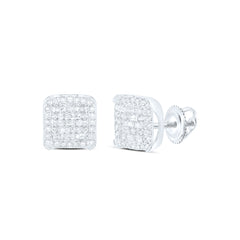 1/2CTW-DIA NK SQUARE EARRING