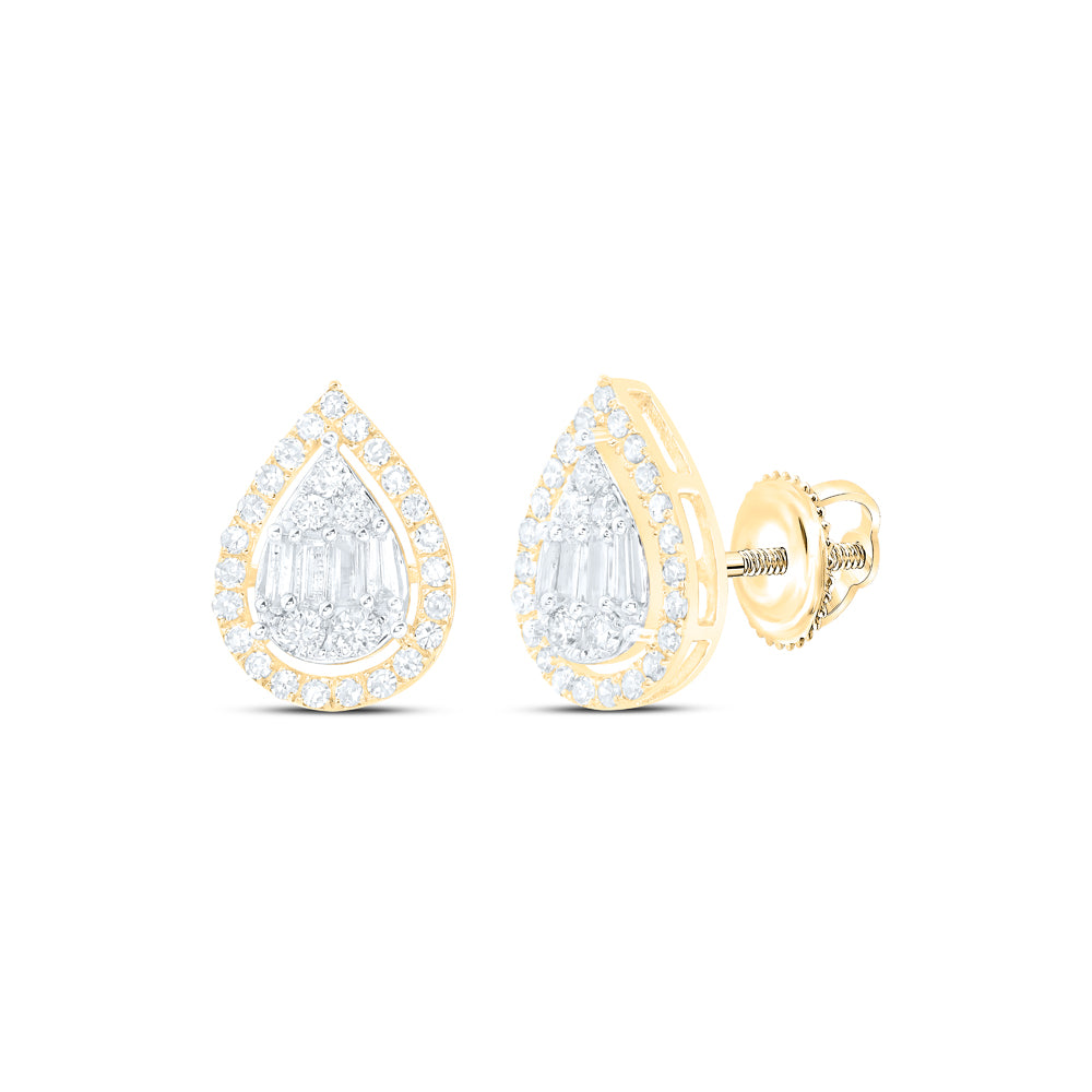 1/2CTW-DIA NK PEAR LADIES EARRING