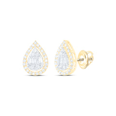1/2CTW-DIA NK PEAR LADIES EARRING