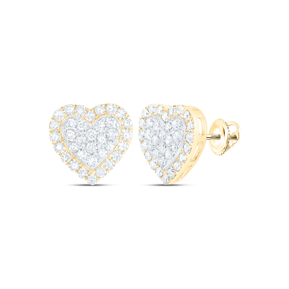 1/2CTW-DIA NK HEART EARRING