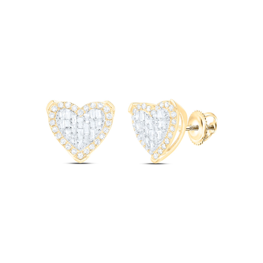 1/2CTW-DIA NK HEART EARRING