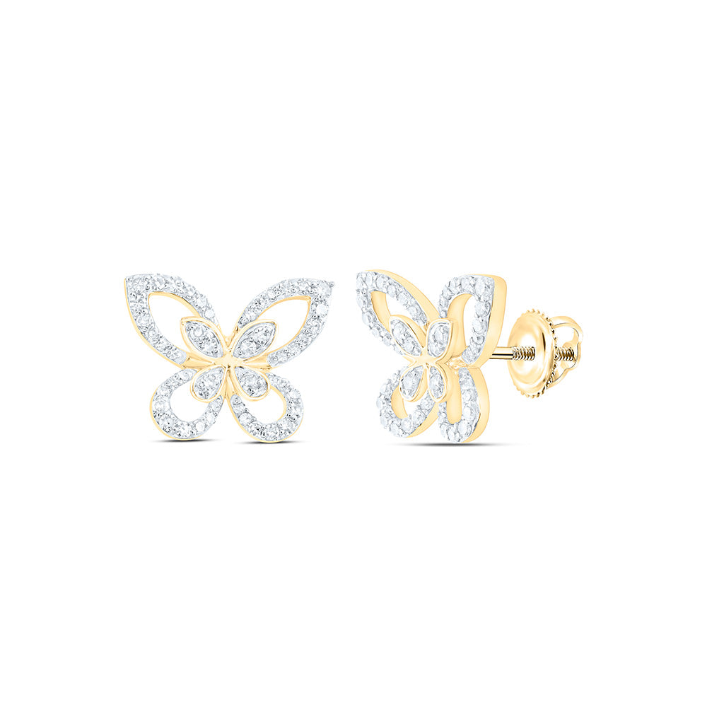 1/3 CTW DIA NK BUTTERFLY FASHION EARRING