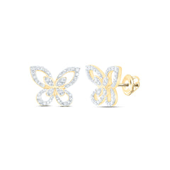 1/3 CTW DIA NK BUTTERFLY FASHION EARRING