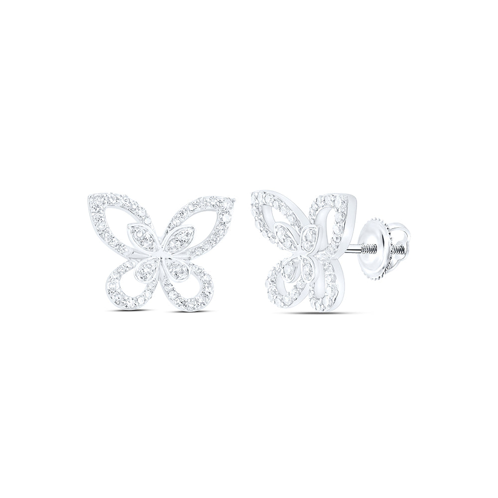 1/3 CTW DIA NK BUTTERFLY FASHION EARRING