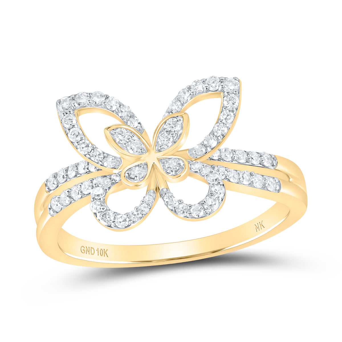1/3 CTW DIA NK BUTTERFLY FASHION RING