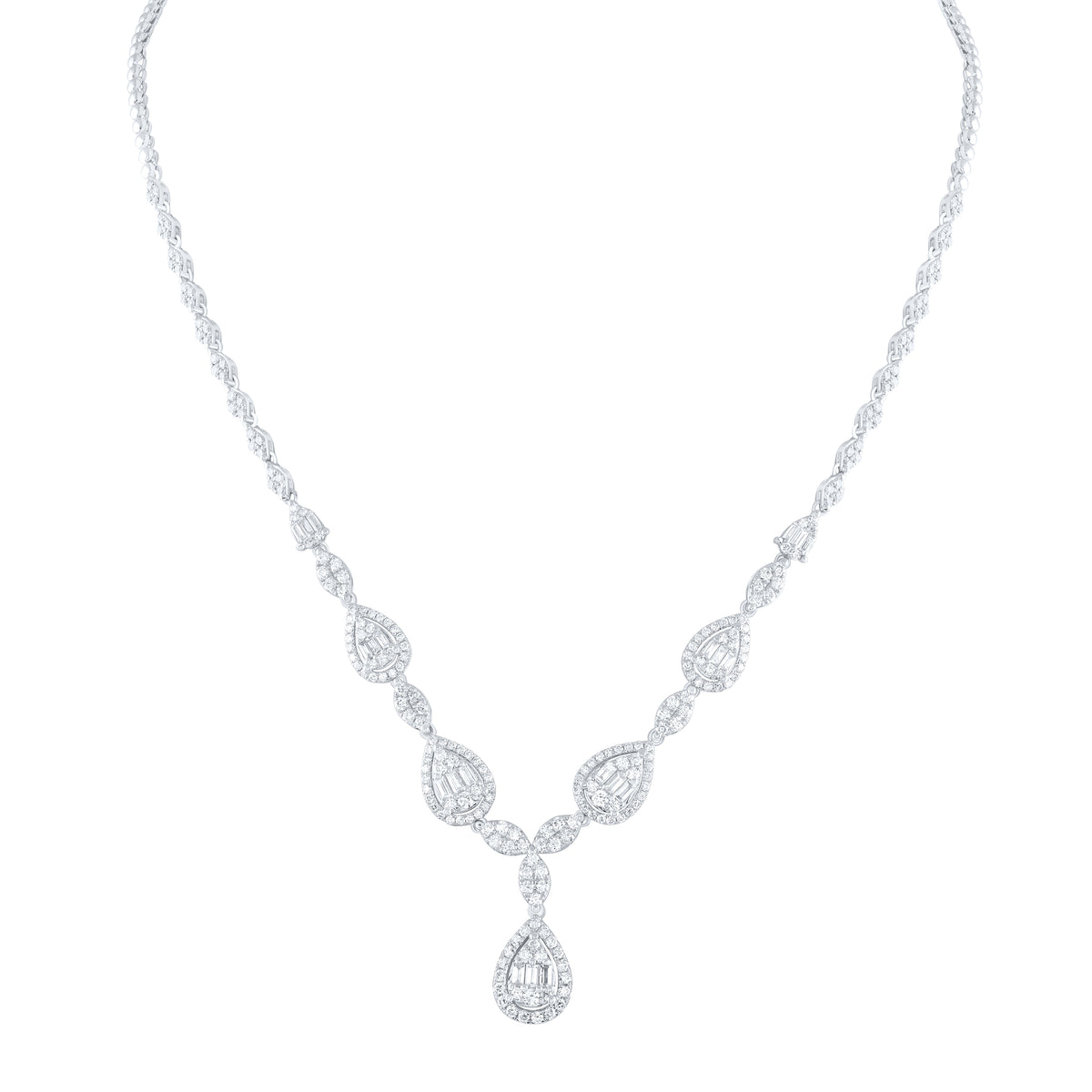 4 CTW-DIA ANA M  FASHION NECKLACE (17 INCH)