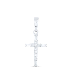 1/10 CTW DIA NK GIFT CROSS PENDANT