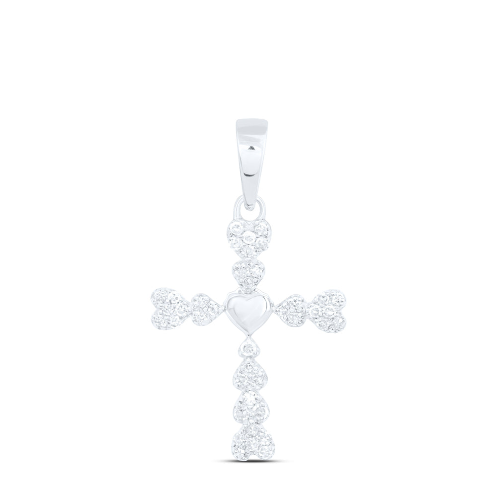 1/10 CTW DIA NK GIFT CROSS PENDANT