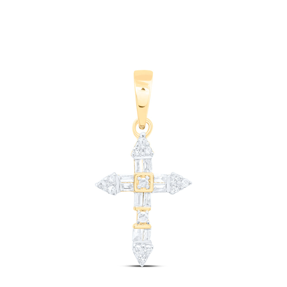 1/10 CTW DIA NK GIFT CROSS PENDANT