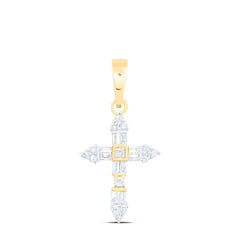 1/10 CTW DIA NK GIFT CROSS PENDANT