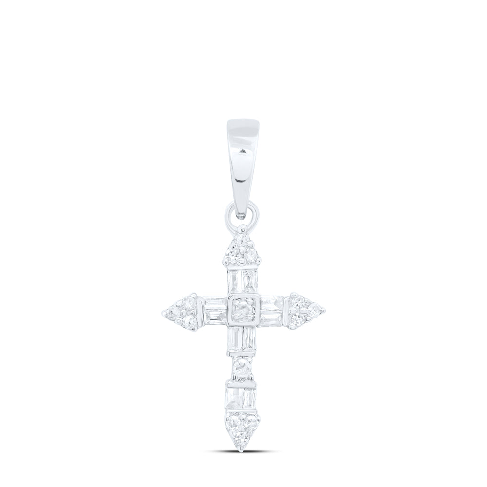 1/10 CTW DIA NK GIFT CROSS PENDANT
