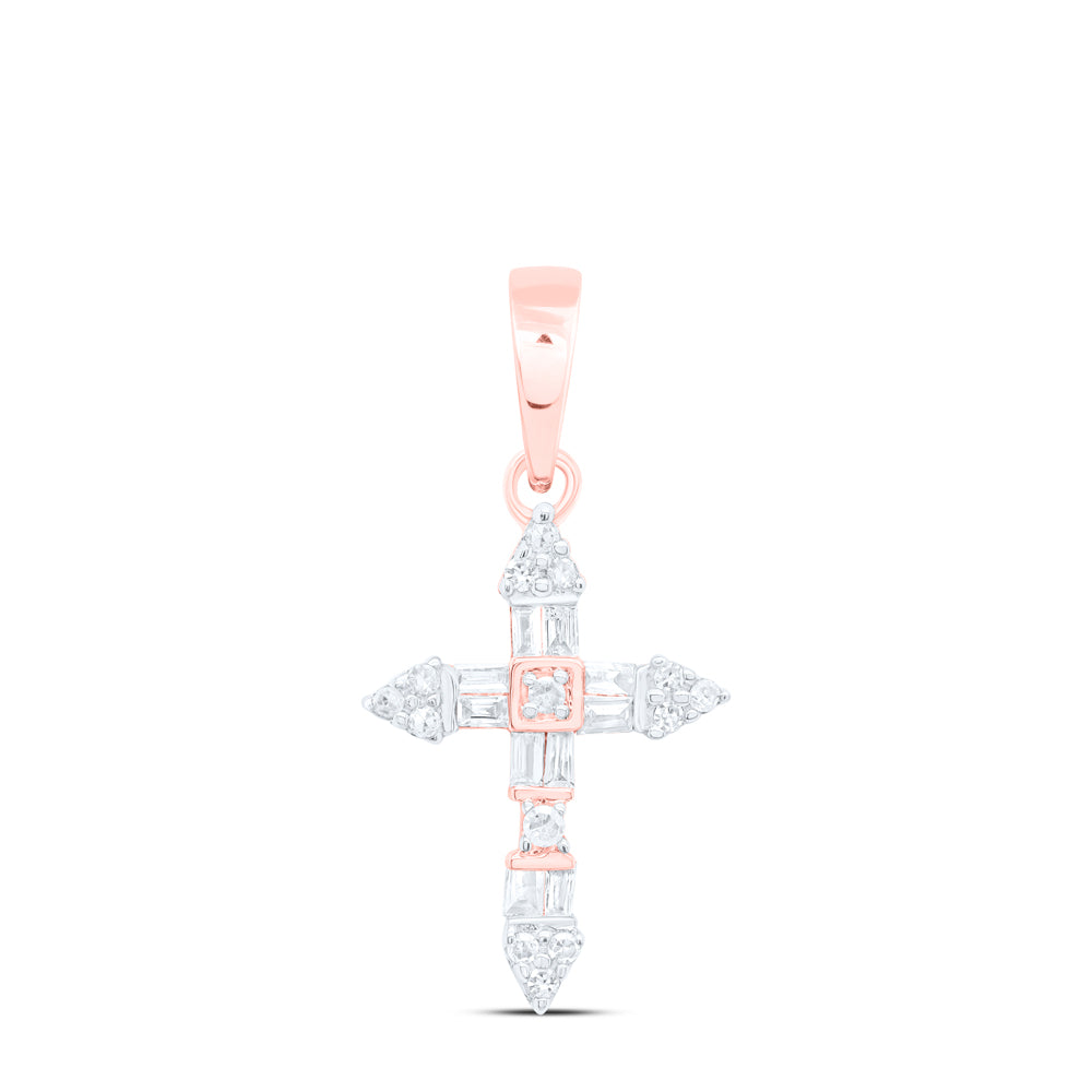 1/10 CTW DIA NK GIFT CROSS PENDANT