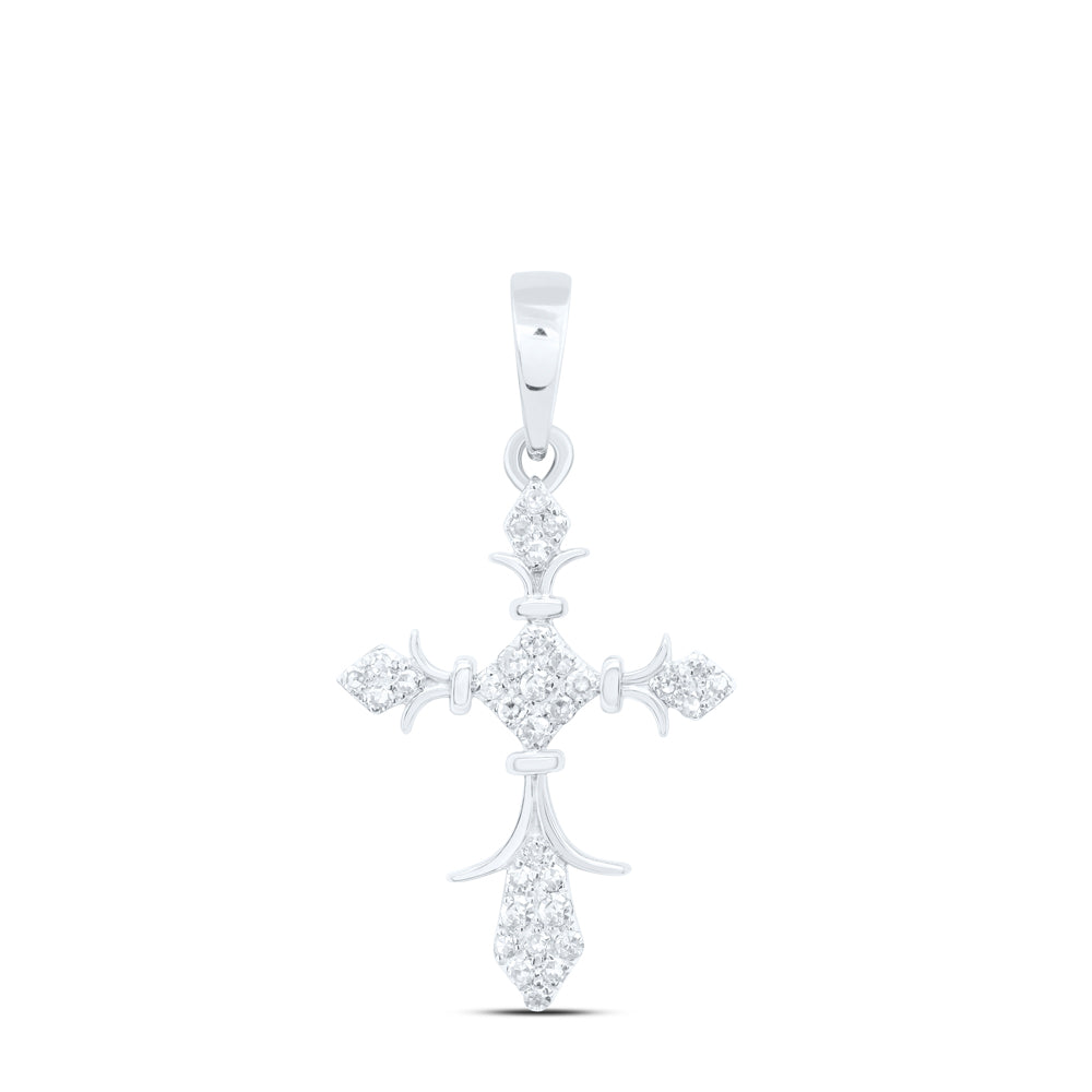1/10 CTW DIA NK GIFT CROSS PENDANT
