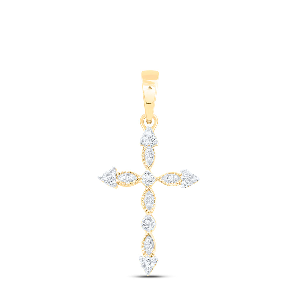 1/12 CTW DIA NK GIFT CROSS PENDANT