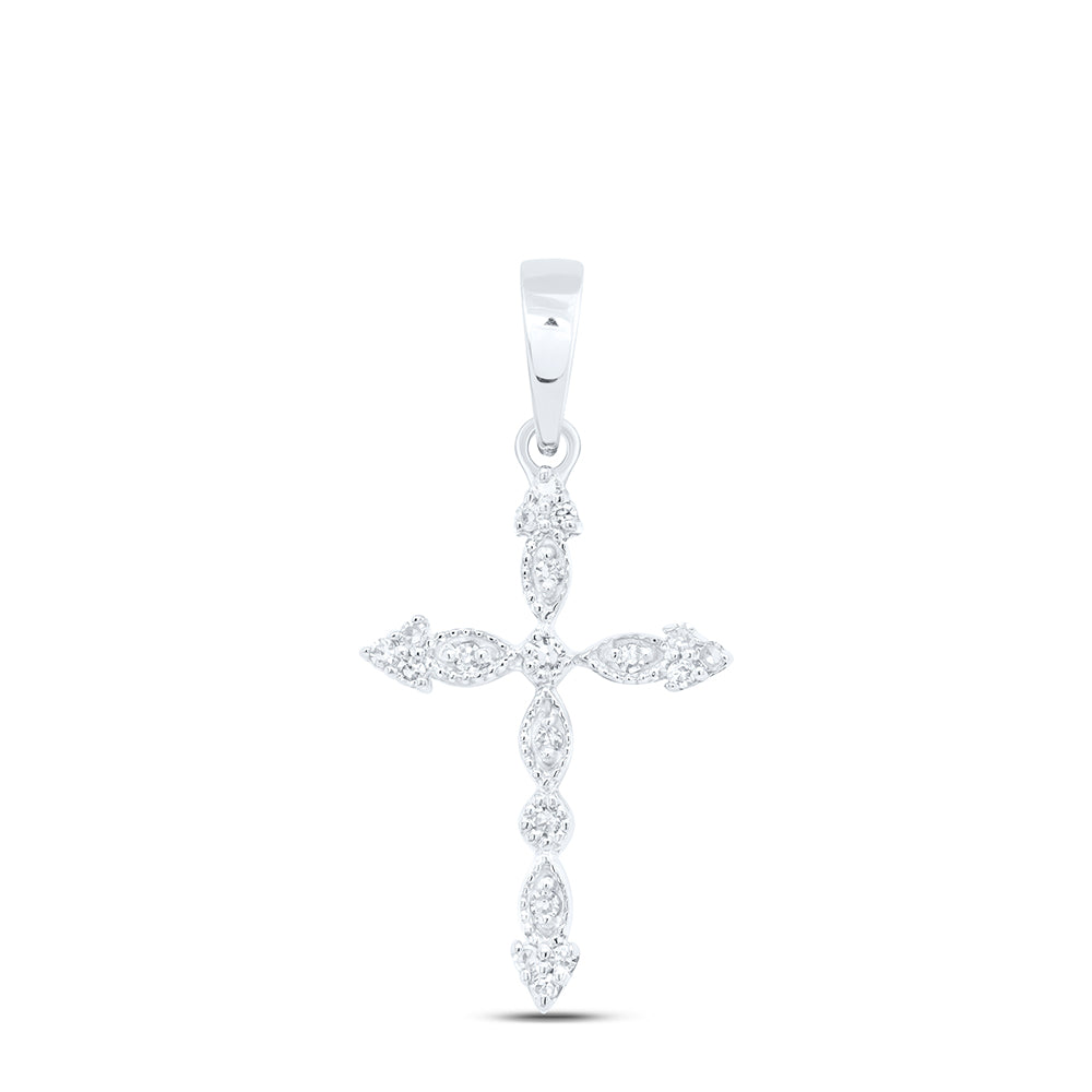 1/12 CTW DIA NK GIFT CROSS PENDANT