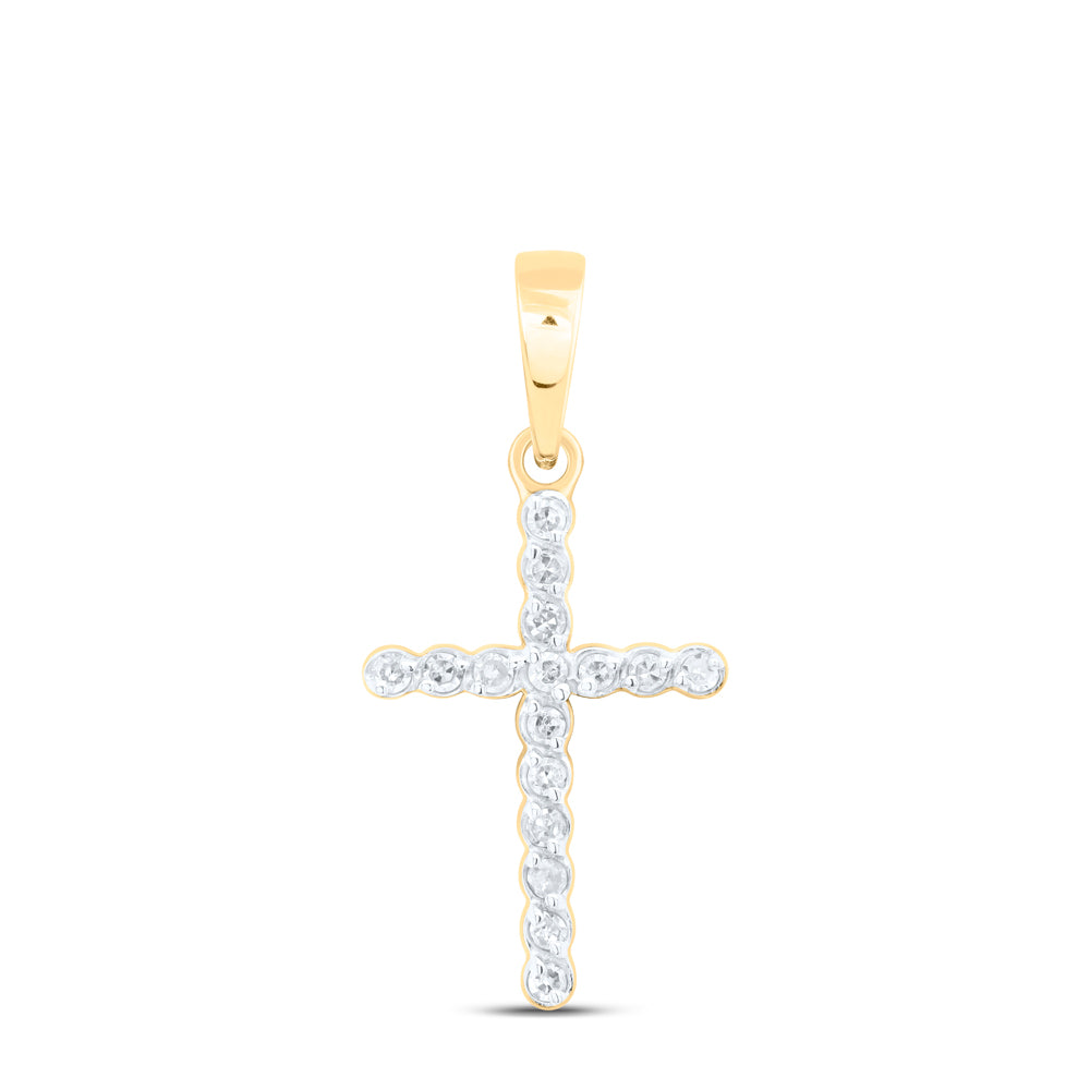 1/10 CTW DIA NK GIFT CROSS PENDANT