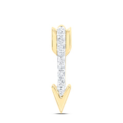 10K Yellow Gold 1/20 CTW-Natural Diamond Gift Pendant 1.4 Gram
