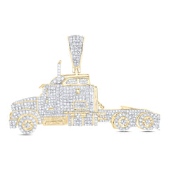 1 1/4CTW-DIA NK TRUCK MEN'S CHARM