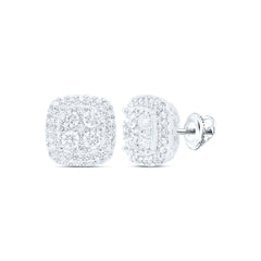 3/4CTW-DIA NK FASHION CUSHION EARRING