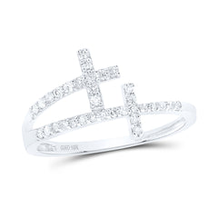 1/5 CTW-DIA NK GIFT CROSS RING