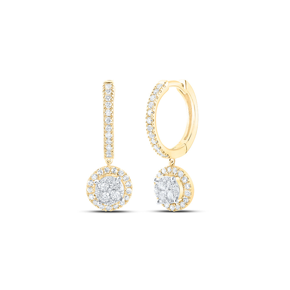 1/2CTW-DIA NK FASHION DANGLING EARRING