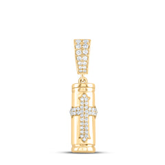 3/8CTW-DIA NK URN MENS CHARM