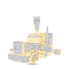 7/8CTW-DIA NK TRUCK MENS CHARM