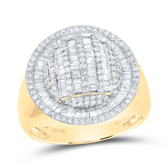 1 5/8CTW-DIA NK MENS ROUND SHAPE RING