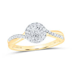 10K Yellow Gold 1/4 CTW-Natural Diamond Fashion Ring 2.28 Gram